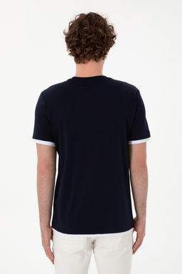 Erkek Regular Fit Bisiklet Yaka Lacivert Ti__rt Sepette S_rpriz _ndirim - U.s. polo assn фото 5