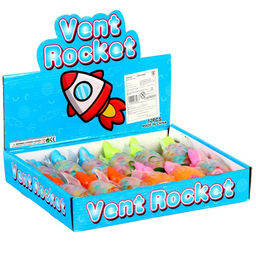 Цена за 4 шт. Антистресс игрушка «Ракета», мялка с гидрогелем, МИКС