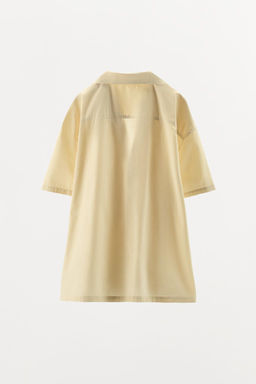 POPLIN SHIRT WITH STITCHING - Zara фото 8