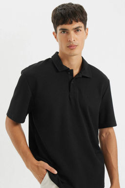 New Regular Fit Basic Duz K?sa Kollu Polo Tisort - Defacto фото 3