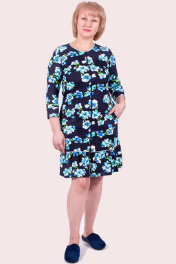 Арт. 120 Халат женский 42-52 (6 шт) Цвет:ассорти