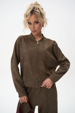 Бомбер Майли (оливковый) - Эльза фото 6