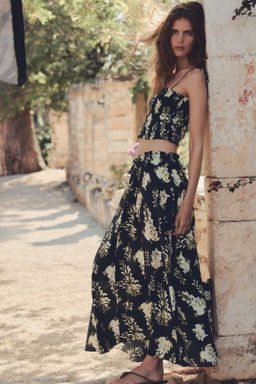 Maxifalda con ribete de volantes - H&m фото 2