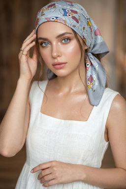 K13760 Платок (90/90см шелк искусственный) МУЛЬТИЦВЕТ_03