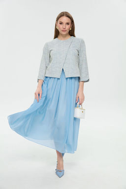 Платье NIKVA н1007-3 небесный  фото 7