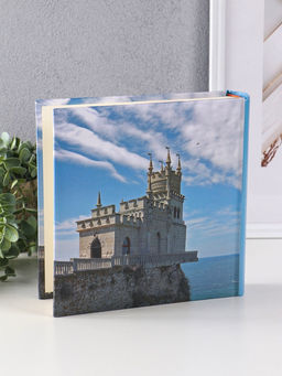Фотоальбом 200 фото 10X15см, "Ласточкино гнездо", бум.карм.с мемо, книжн. пер-т