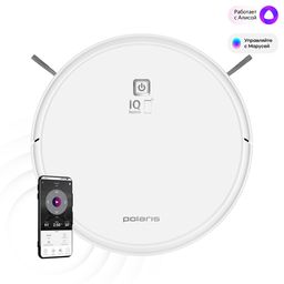 Робот-пылесос PVCR 1050 WI-FI IQ Home Aqua (POLARIS), Белый