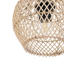 Светильник потолочный из ротанга «Йоги», 1×120 Вт, Е27, 20×20×25 см