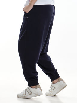 Брюки для девочки со складками 22-7690 синий - Mini maxi фото 3