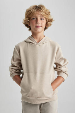 Толстовка обычного кроя с капюшоном для мальчиков