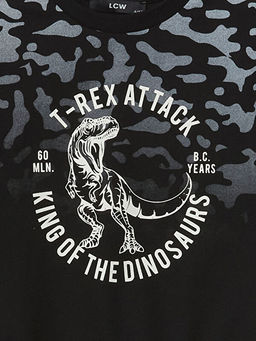 Bisiklet Yaka Bask?l? Erkek Bebek E?ofman Tak?m - Waikiki фото 3