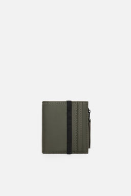 RUBBERISED WALLET WITH COIN PURSE