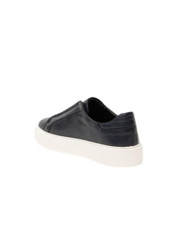 Lacivert %100 Deri Casual Ayakkab_