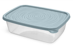 Цена за 2 шт. Контейнер прямоугольный "Романо" 1,6л серо-голубой С852СГОЛ