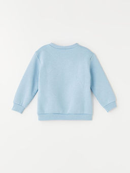 Bisiklet Yaka Uzun Kollu Bask?l? K?z Bebek Sweatshirt - Waikiki фото 3