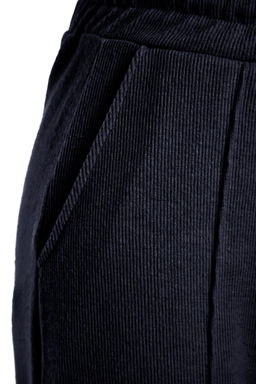 Gri Melanj Selanik Kumas Nervur Detayl? Cepli Genis Duz Orme Esofman Alt? Pantolon TWOAW24EA00021 - Trendyolmilla фото 12