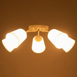 Люстра "Онлайн" (цилиндр) 5х15Вт Е27 МОДЕЛЬ: BR 00206 белый