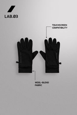 GUANTES RUNNING MEZCLA LANA / Negro - Zara фото 2