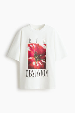 Camiseta de deporte estampada Oversized Fit - H&m фото 2