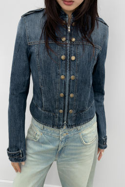 CHAQUETA DENIM TRF TRABILLAS BOTONES / Marino - Zara фото 3