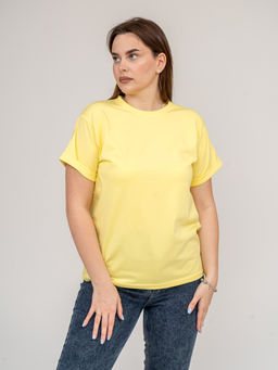 Футболка Хлопок 95%, лайкра 5% Классика аква - Ивассорти фото 36