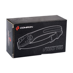 Фонарь налобный спортивный COMIRON OHEAD TWO корпус: жёсткий ABS, IPX4; свет: XPE+COB, 350lm; аккум: 1200 mAh, USB, КРАСНЫЙ аварийный режим. /уп 100/ - ГалеонТрейд фото 17