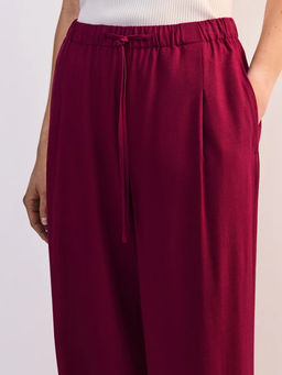 Льняные брюки с эластичным поясом / Zarina  фото 5