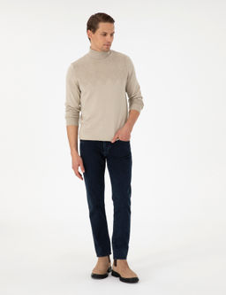 Kum Melanj Slim Fit Bal_k__ Yaka Triko Kazak - Pierre cardin фото 4