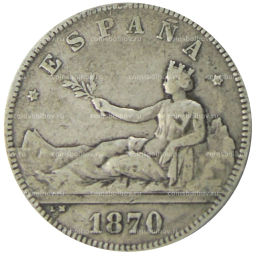 2 песеты 1870 (73) года Испания