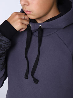 Толстовка "Колор" серый-кмф