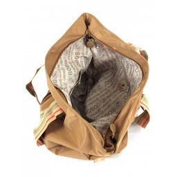 Сумка женская текстиль BoBo-3103, 1отд, бежевый 261973  фото 3