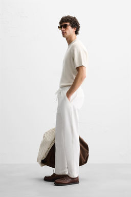 COMFORT FIT JOGGER WAIST TROUSERS - Zara фото 4
