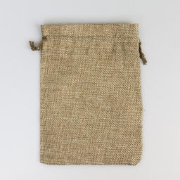 Цена за 5 шт. Мешочек новогодний подарочный с термонаклейкой Подарки, 16?24 см  1.5 см