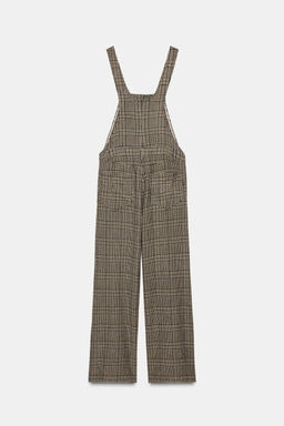 CHECKED WOOL BLEND JUMPSUIT - Zara фото 9