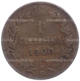 Монета 1 чентезимо 1900 года Италия
