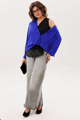 Блуза ANELLI 1663 ослепительно синий  фото 7