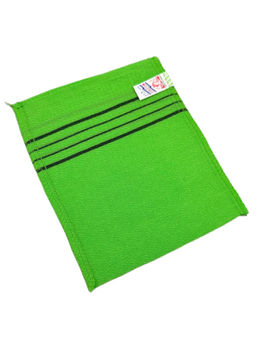 Bath Towel Мочалка-варежка для душа с пилинг-эффектом, однослойная, зелёный