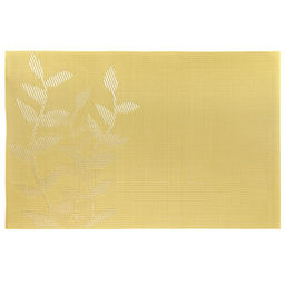 Салфетка под горячее (термосалфетка) Веточки 30х45см ПВХ, золотой (Китай)