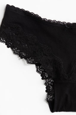 Pack de 3 bragas Hipster de encaje y algodon - H&m фото 12