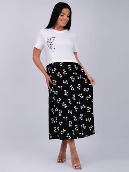 Платье Виттория, вискоза/кулирка До 60 размера - Малина фото 65