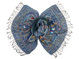 Палантин с вышивкой (шерсть 100%) № Тк903/77