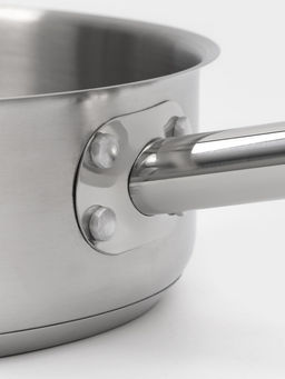 Сковорода - сотейник Hanna Knövell, 4.4 л, d=28 см, h=7.5 см, толщина стенки 0.6 мм, индукция, нержавеющая сталь, серебристая