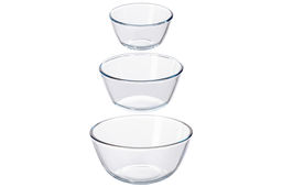 Набор 3 салатников 800 мл, 1,6 л, 2,7 л Crystal glass, стекло - Elan gallery фото 4