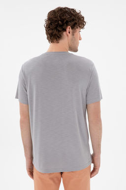 Erkek Regular Fit Bisiklet Yaka Modal Koyu Gri Basic Ti__rt Sepette S_rpriz _ndirim - U.s. polo assn фото 5