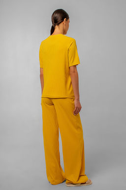 Арт. 10401/2 Пижама с брюками 44-52 (5 шт) Цвет:верх-горчичный,низ-горчичный