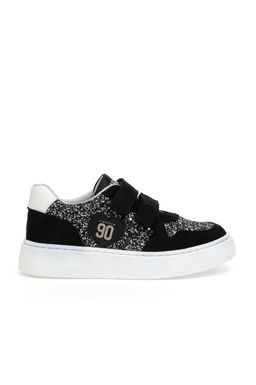 Кроссовки U.S. Polo Assn черные с блестками для девочки