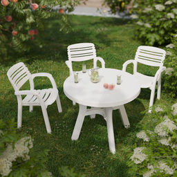 Стол круглый "Атлант" 900мм (белый) М8819