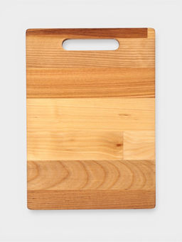 Доска разделочная, 25×18×1.8/1.6 см, дерево берёза, пропитана маслом, бежевая