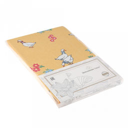 Килт мужской для бани и сауны "Гуси" 145х60см, вафельное полотно, хлопок 100%, плотность 245г/м2, упаковка п/э классическая 28х41см, "Домашняя мода" (Россия)