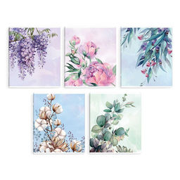 Тетрадь, 96 л, клетка, арт. 66724/ 5 ЦВЕТУЩИЙ САД